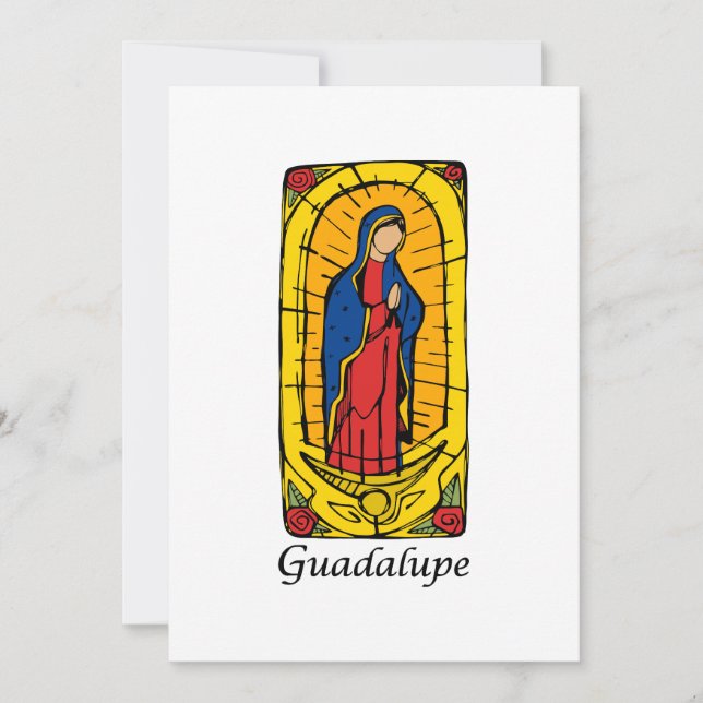 Guadalupe Feiertagskarte (Vorderseite)