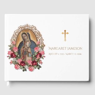 Guadalupe Jungfrau Mary Funeral Memorial Gästebuch