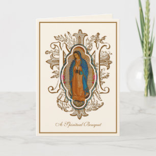 Guadalupe Jungfrau Mary katholische Spirituosen Bo Dankeskarte