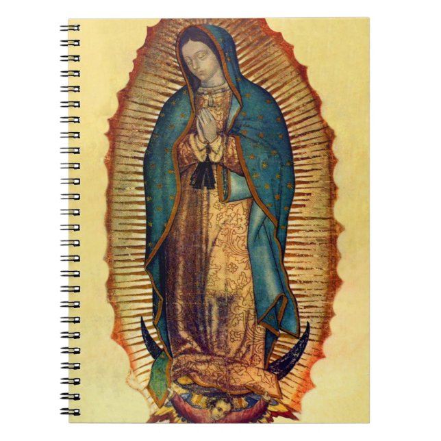 Guadalupe Jungfrau Mary Notebook Notizblock (Vorderseite)