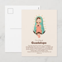 Guadalupe-Madonna gehalten von einem Engel
