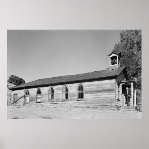 Guadalupe-Mine-Kirche & Schule Poster