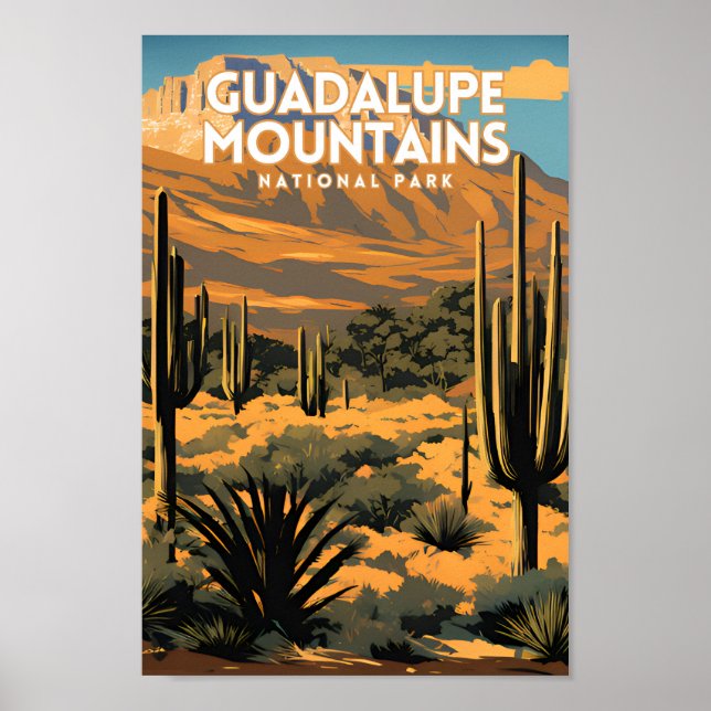 Guadalupe Mountain Nationalpark Reisen Poster (Vorne)