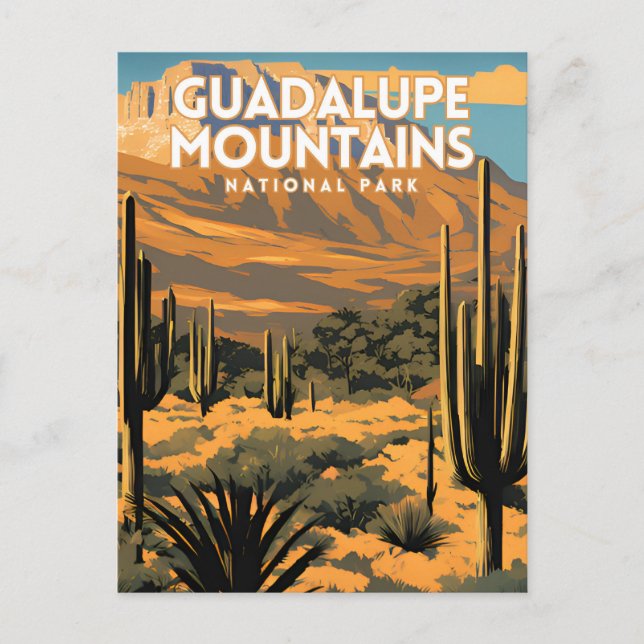 Guadalupe Mountain Nationalpark Reisen Postkarte (Vorderseite)