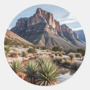 Guadalupe Mountain Nationalpark Reisen Runder Aufkleber