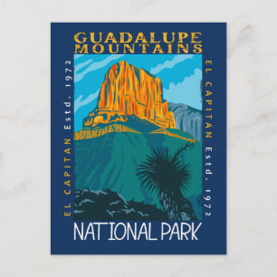 Guadalupe Mountains National Park bedrängt Postkarte
