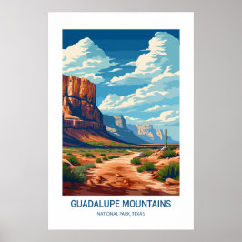 Guadalupe Mountains National Park Texas USA Poster