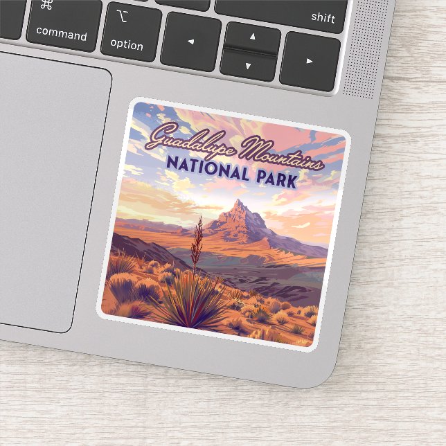 Guadalupe Mountains Nationalpark El Capitan Texas Aufkleber (Detail)