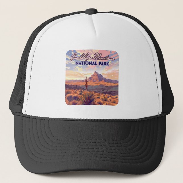 Guadalupe Mountains Nationalpark El Capitan Texas Truckerkappe (Vorderseite)