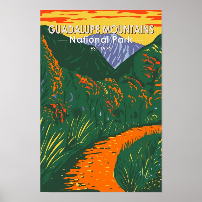 Guadalupe Mountains Nationalpark McKittrick Poster (Vorne)