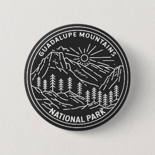Guadalupe Mountains Nationalpark Monoline Button