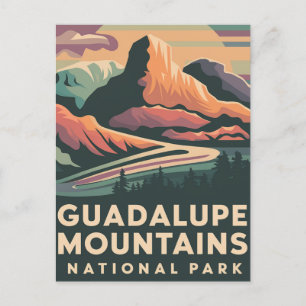 Guadalupe Mountains Nationalpark Poster Feiertagspostkarte