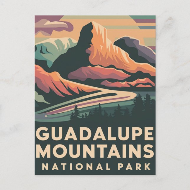 Guadalupe Mountains Nationalpark Poster Feiertagspostkarte (Vorderseite)