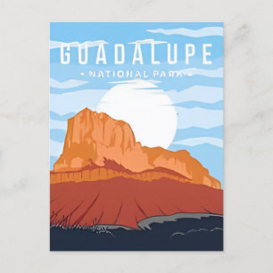 Guadalupe Mountains Nationalpark Texas Vintag Postkarte