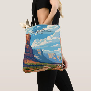 Guadalupe Mountains Vintage Reiseillustration