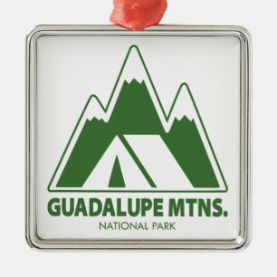 Guadalupe Mtns. National Park Berge Camping Ornament Aus Metall