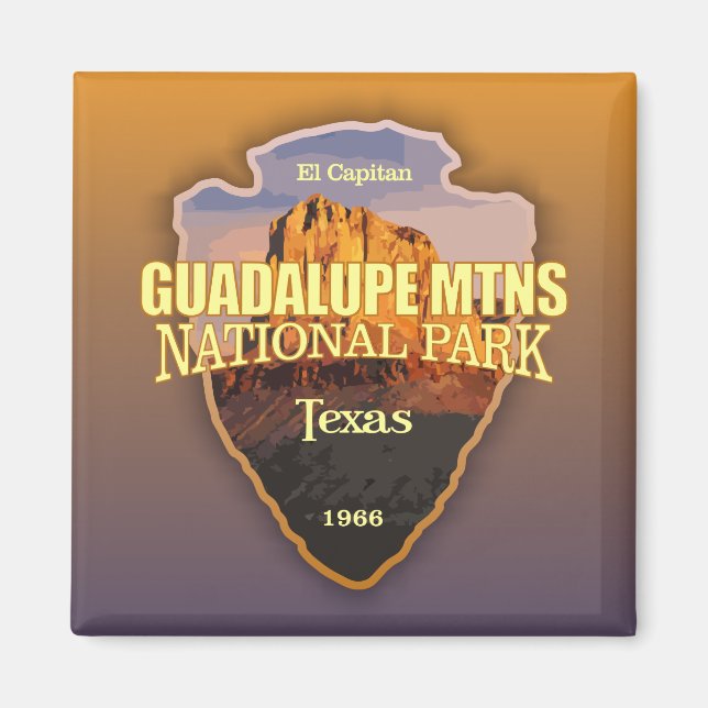 Guadalupe Mtns NP (Pfeilspitzen) Magnet (Vorne)