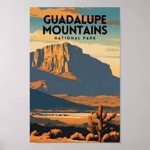 Guadalupe Nationalpark Nationalpark Vintage Poster
