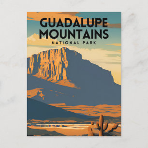 Guadalupe Nationalpark Nationalpark Vintage Postkarte