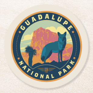 Guadalupe-Nationalpark Runder Pappuntersetzer
