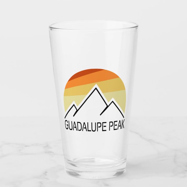 Guadalupe Peak Retro Glas (Vorderseite)