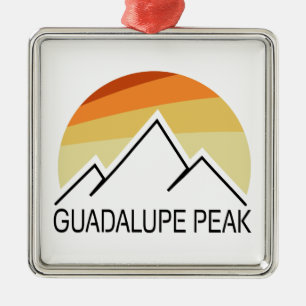 Guadalupe Peak Retro Ornament Aus Metall