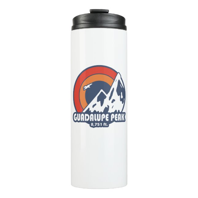 Guadalupe Peak Texas Sun Eagle Thermosbecher (Vorderseite)