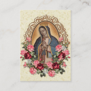 Guadalupe-Rosen Hochzeitsgunst Heilige Karte