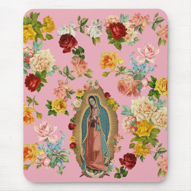 Guadalupe-Rosen-Mauspad Mousepad (Vorne)