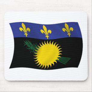 Guadeloupe Flag Mauspad