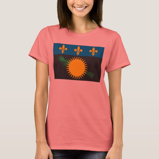 Guadeloupe Flag T - Shirt (Vorderseite)