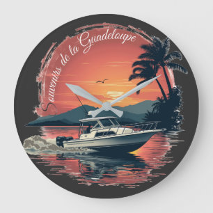 Guadeloupe große wanduhr