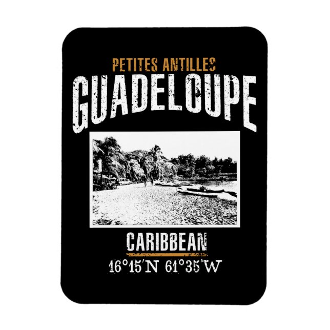 Guadeloupe Magnet (Vertikal)