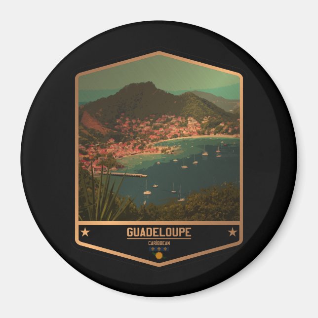 Guadeloupe Magnet (Vorne)