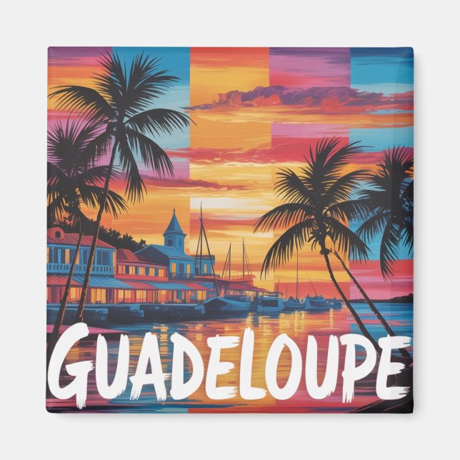 Guadeloupe Magnet (Vorne)