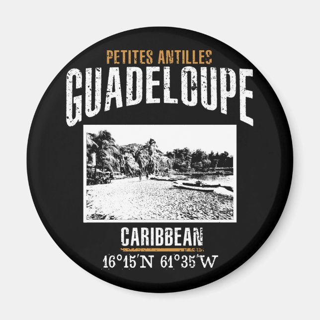Guadeloupe Magnet (Vorne)