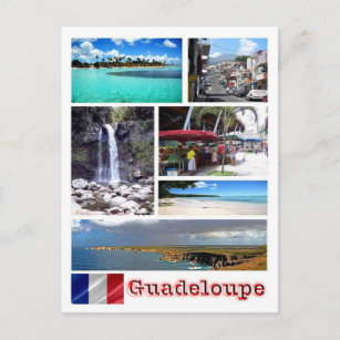 Guadeloupe - Mosaik - Postkarte
