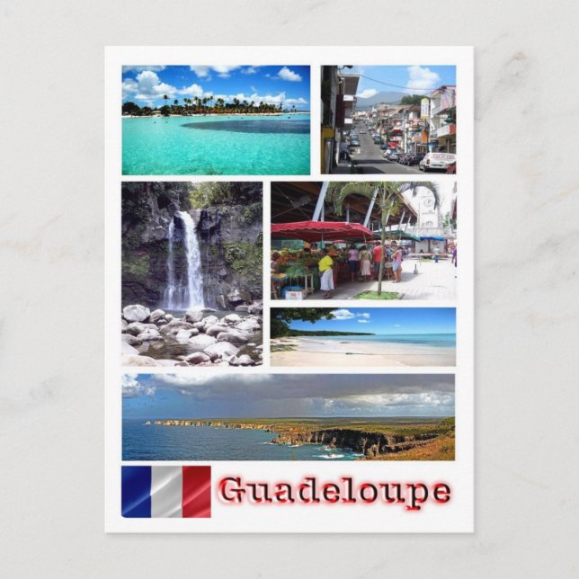 Guadeloupe - Mosaik - Postkarte (Vorderseite)