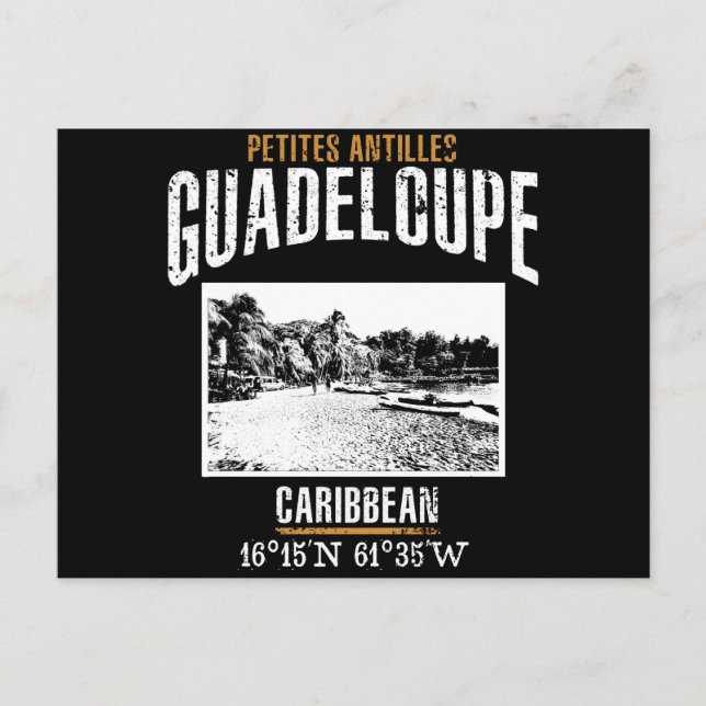 Guadeloupe Postkarte (Vorderseite)