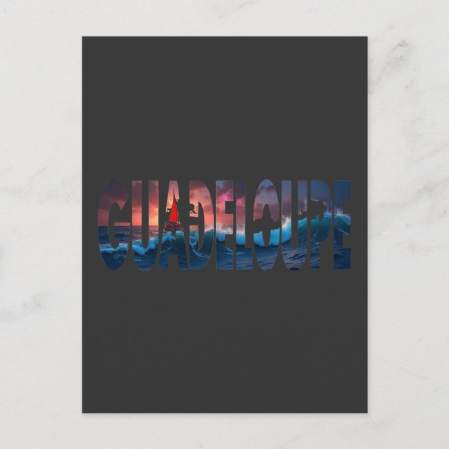 GUADELOUPE POSTKARTE (Vorderseite)
