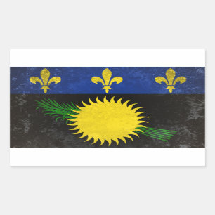 Guadeloupe Rechteckiger Aufkleber