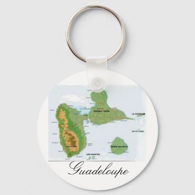 Guadeloupe Schlüsselanhänger (Vorderseite)