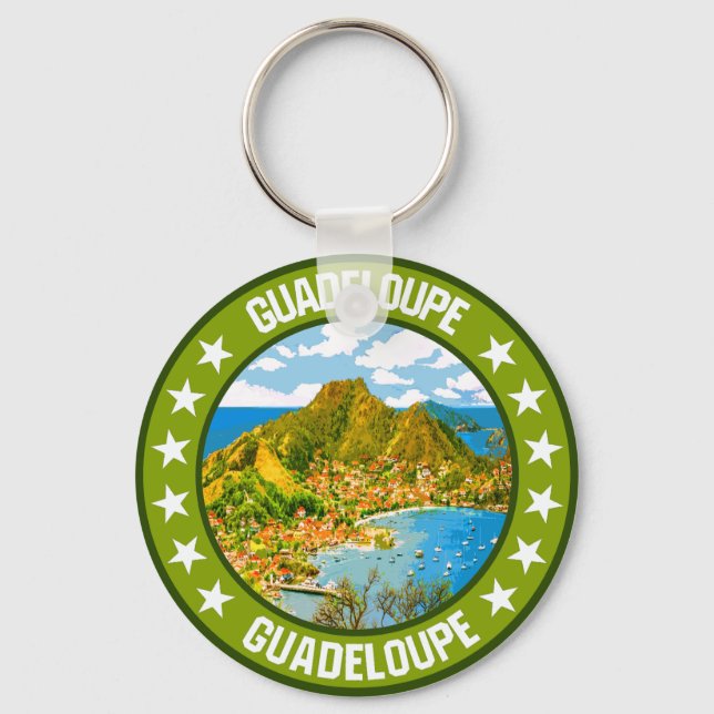 Guadeloupe Schlüsselanhänger (Vorderseite)