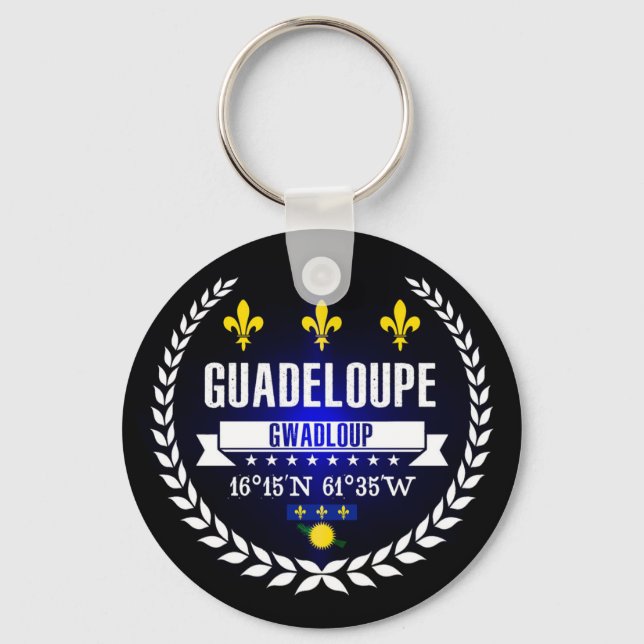 Guadeloupe Schlüsselanhänger (Vorderseite)