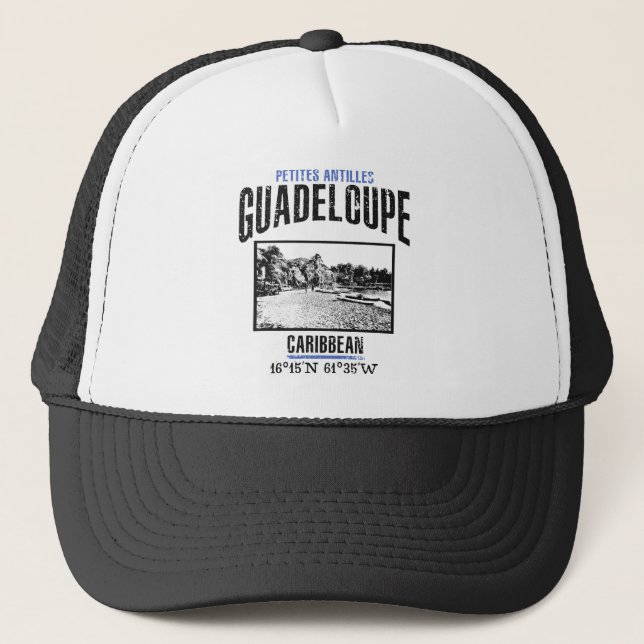 Guadeloupe Truckerkappe (Vorderseite)