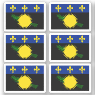 Guadeloupscher Flaggenaufkleber Aufkleber