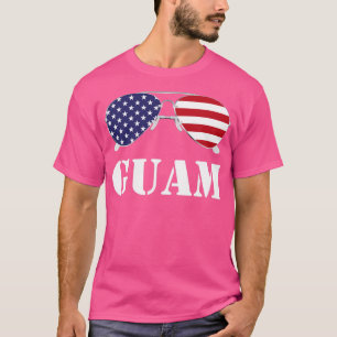 Guam American Flag Sonnenbrille Patriotic T-Shirt