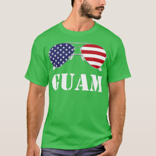 Guam American Flag Sonnenbrille Patriotic T-Shirt