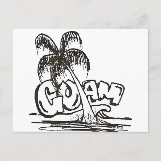 guam b&w postkarte (Vorderseite)