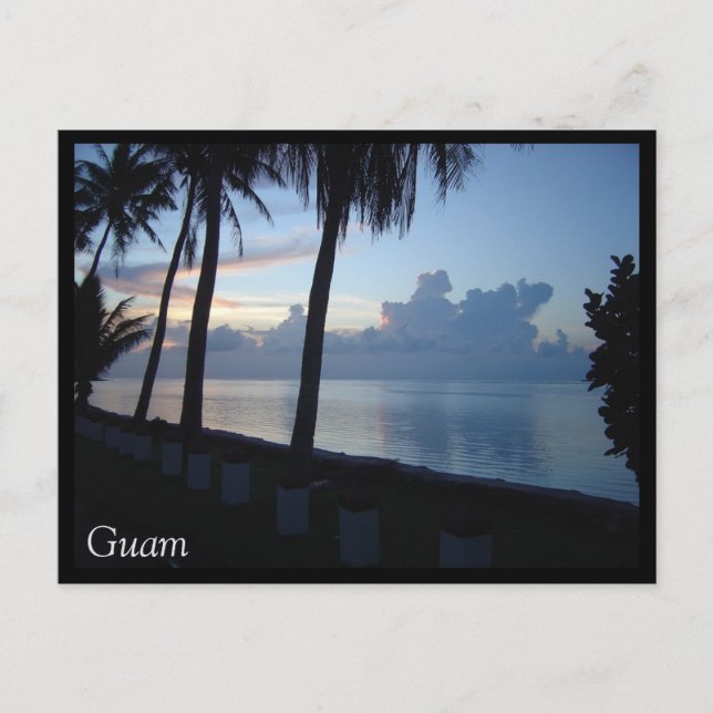 Guam Beach Park Sunset Postkarte (Vorderseite)